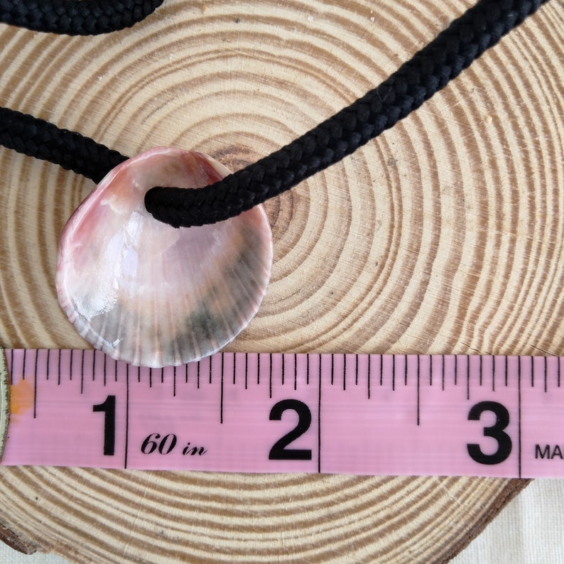 SCALLOP SHELL NECKLACE on a Rope Cord Handmade to Resemble the One off