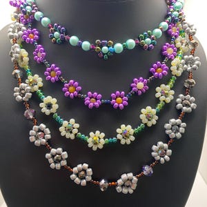 Beautiful, One of a kind, Handcrafted gemstone, seedbead necklaces w/lobster /toggle claps, ranging from 16-20&quot; (see in Variations).