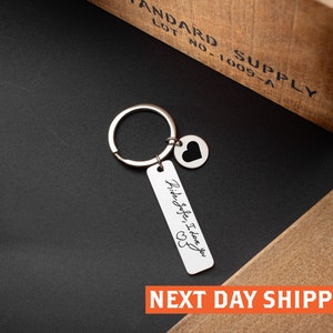 Ride Safe Customizable Laser Engraved Light Weight Aluminum Rectangle key chain Birthday Gift /Boyfriend/ Motorcyclist / New Driver