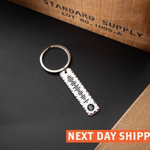 Personalized Spotify Code Keychain - Anniversary Music Gift