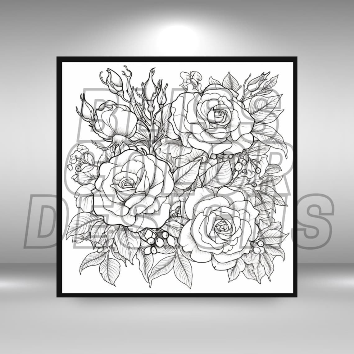 10 Simple Rose Coloring Pages Digital PDF/PNG - Etsy
