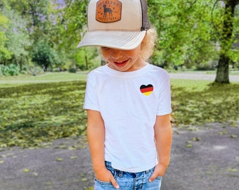 Kids Germany WM 2026 T-Shirt, German Flag Heart Shirt, Soccer kids shirt germany, Deutschland kinder Shirt, Fan Shirt Deutschland Kinder