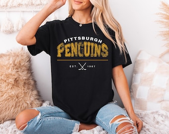Pittsburgh Penguins NHL T-Shirt, Hockey Fan Gift, hockey Shirt, fan shirt, NHL Shirt, NHL merch, Boyfriend gift, Christmas gift man