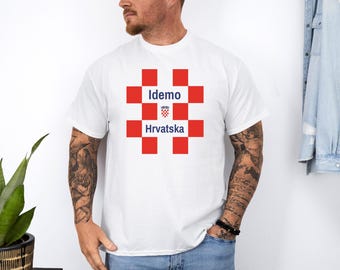 WM 2026 Croatia T-Shirt, Hrvatska Fan Shirt, EM Shirt, Wm Shirt, Kroatien Fan Shirt, Fussball fan shirt Kroatien, Man gift, Fan gift