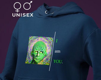 Sudadera con capucha premium Sudadera con capucha unisex con ilustraciones profundas