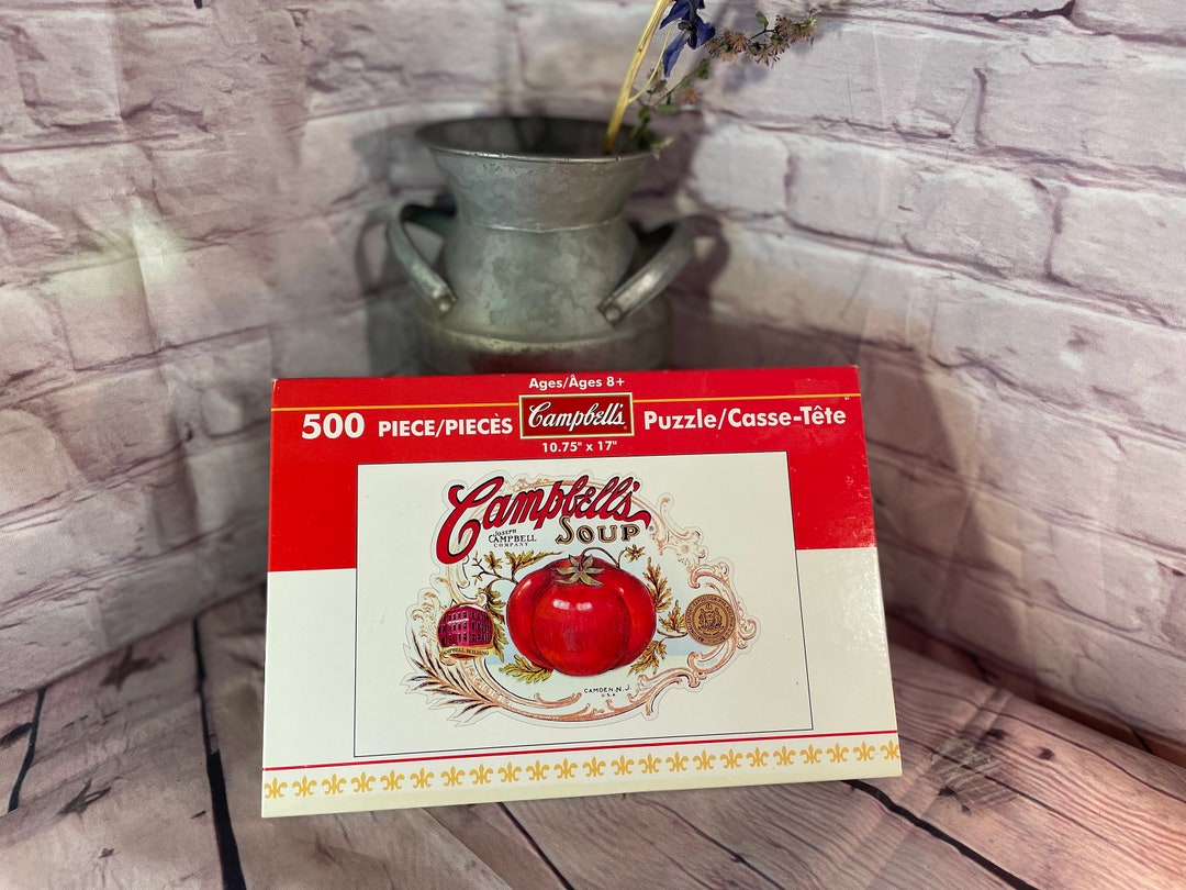 Vintage Campbell's Tomato Soup Puzzel, Unopened Sealed Box, Retro