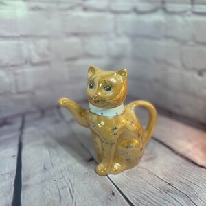 Théière Lucky Cat des années 50 | vintage en porcelaine de collection
