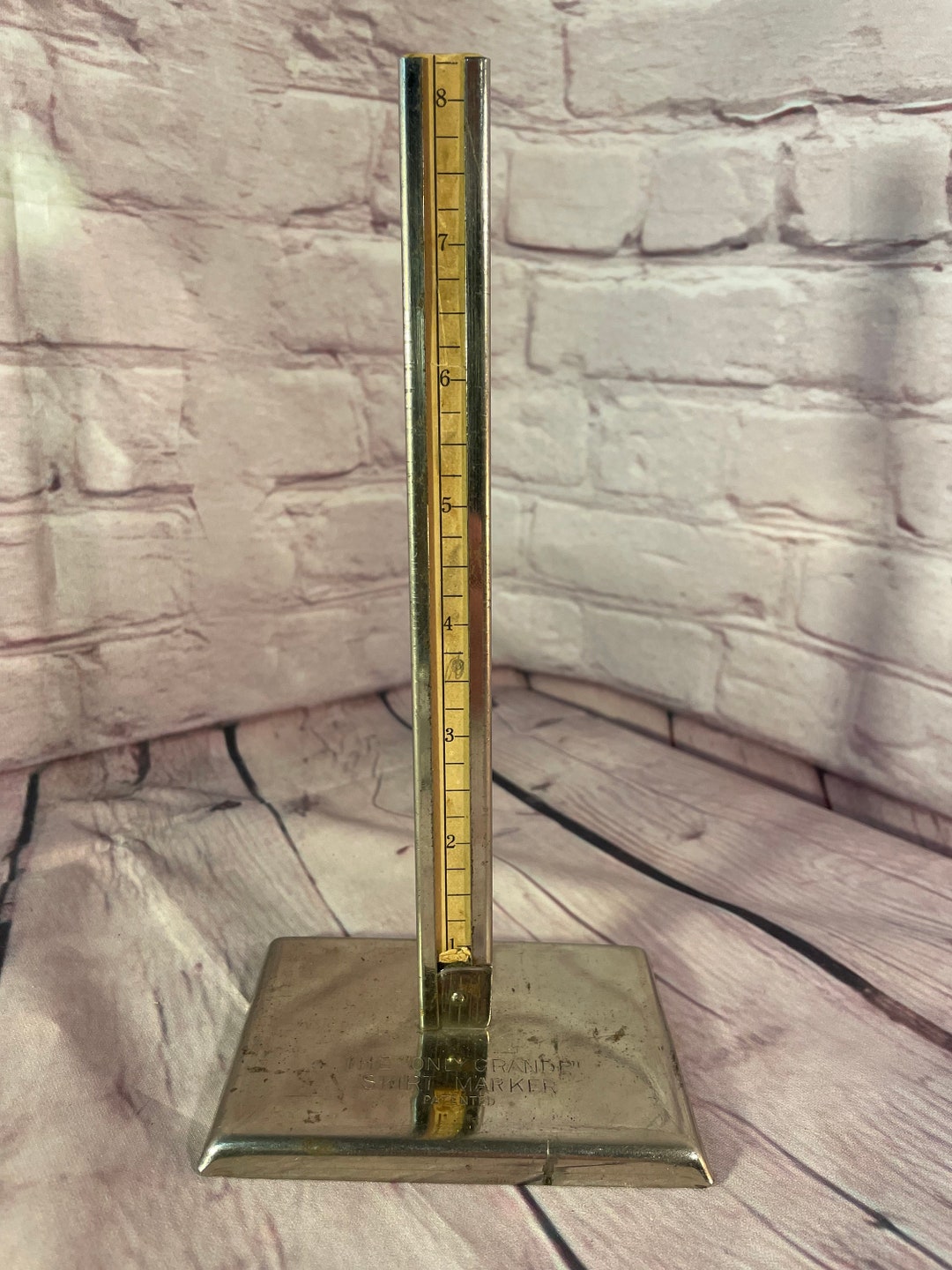 Antique Skirt Hem Marker Ruler Patented Ruban Antique à Mesure Des