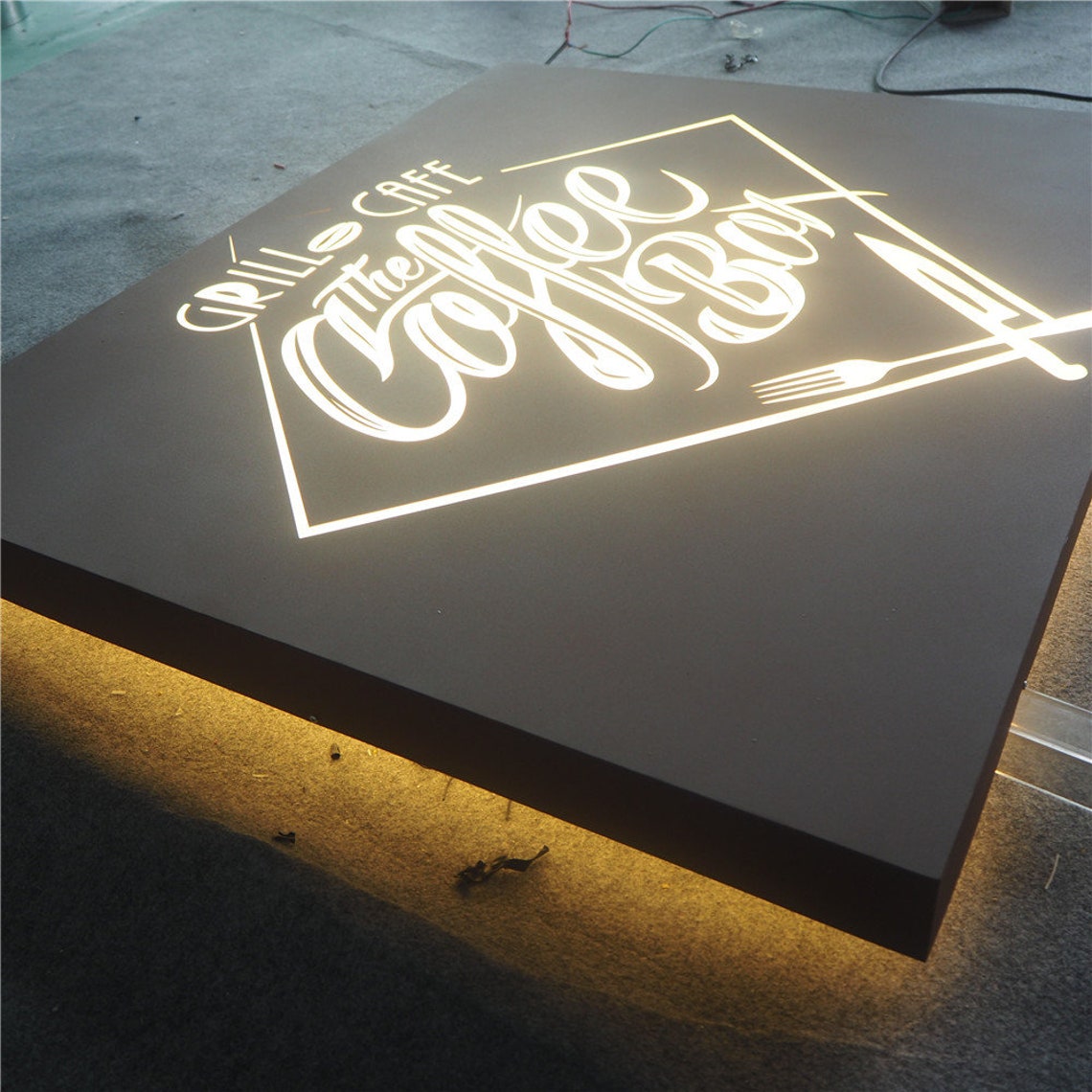 Fully Customizable Custom Metal Lightbox Steel Lightbox Etsy