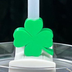 4 Leaf Clover or Shamrock Straw Topper - Stanley Straw
