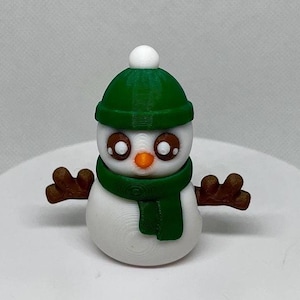 Schneemann | Gelenkige Weihnachtsfigur | ADHS | Sensorisches Spielzeug | 3D Zuckerpfote