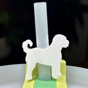 Labradoodle Straw Topper - Stanley Straw