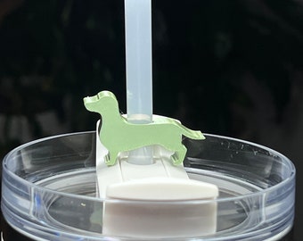 Dachshund Straw Topper - Stanley Straw