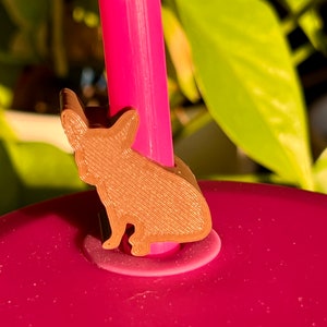 French Bulldog Straw Topper (Sitting) - Simple Modern Straw