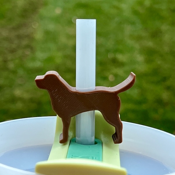 Labrador Retriever Straw Topper - Stanley Straw