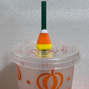 Candy Corn Shaped Straw Topper