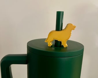 Golden Retriever Straw Topper - Simple Modern Straw