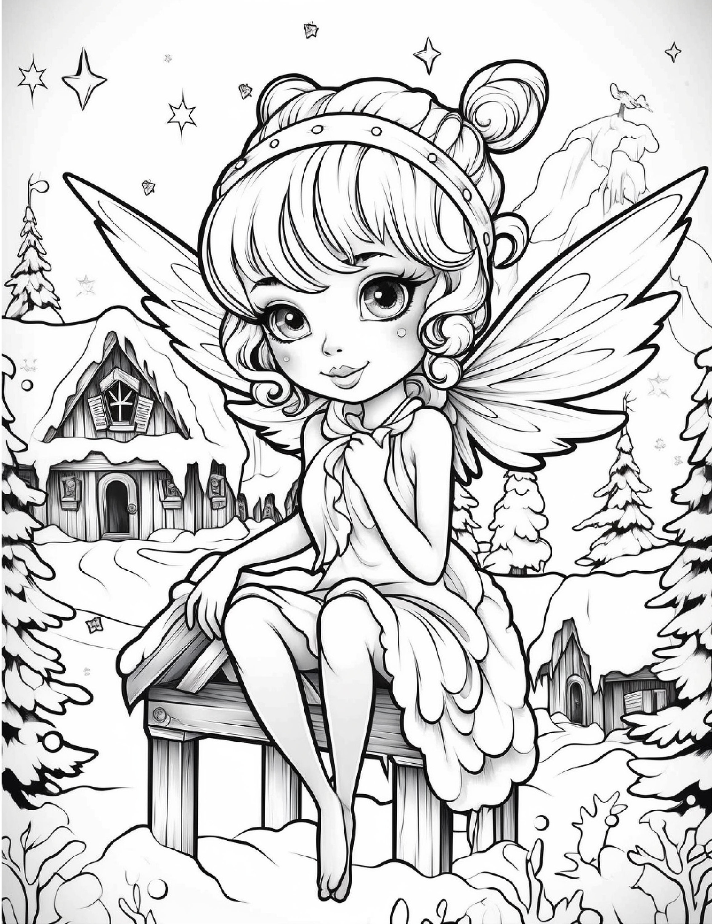 100 Cute Fairy Princess Coloring Pages for Kids, Fairy Princess ...