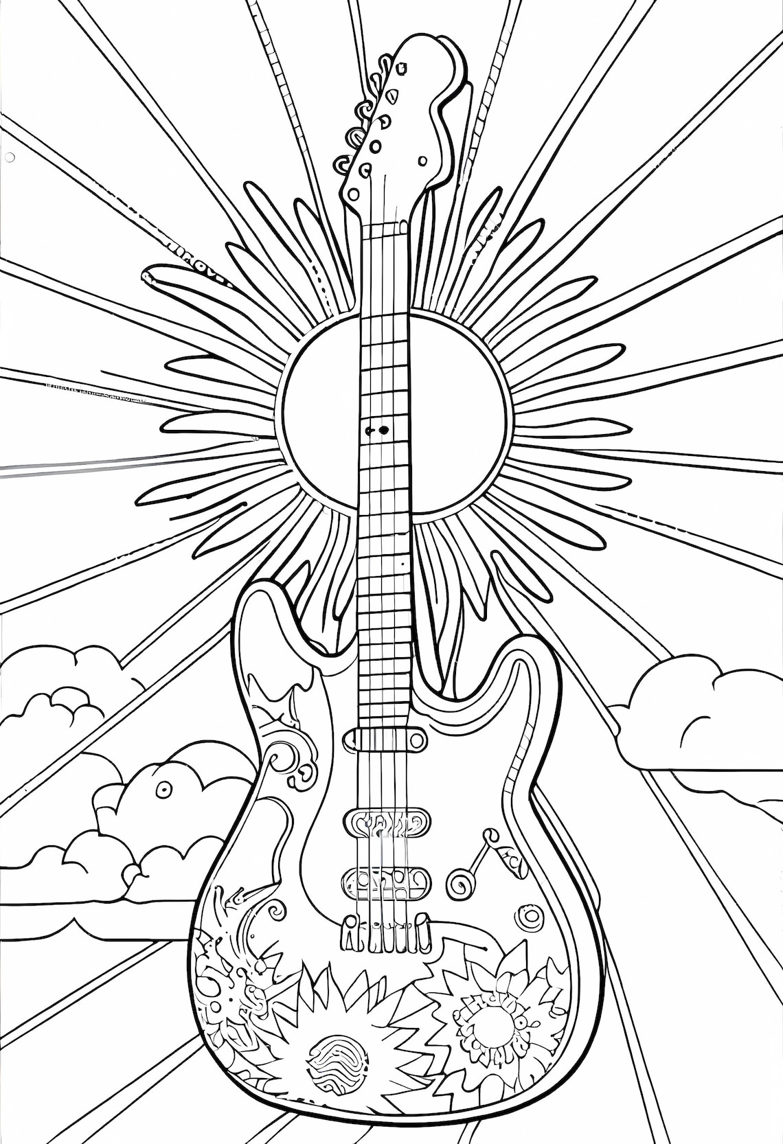 70s Retro Coloring Pages, Coloring Pages, Adult Coloring Pages, Retro ...