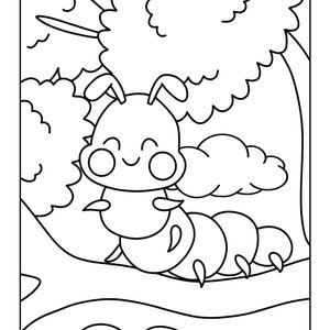 Bugs and Insects Coloring Pages For Kids, Bugs and Insects coloring book, coloring pages, coloring pages for, digital download, printable image 10