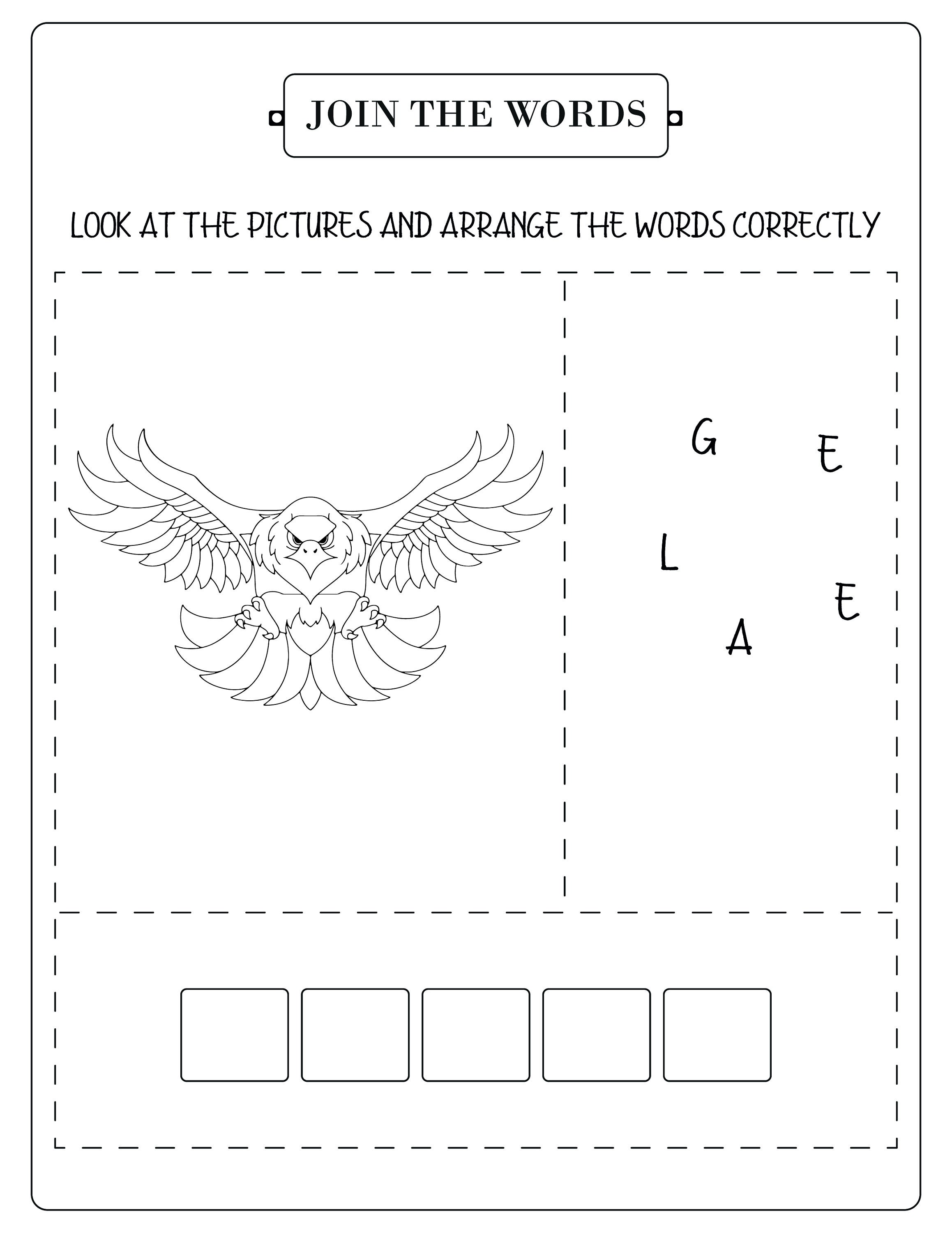 Word Scramble for Kids, Word Scramble and Coloring Pages for Kids, Kids ...