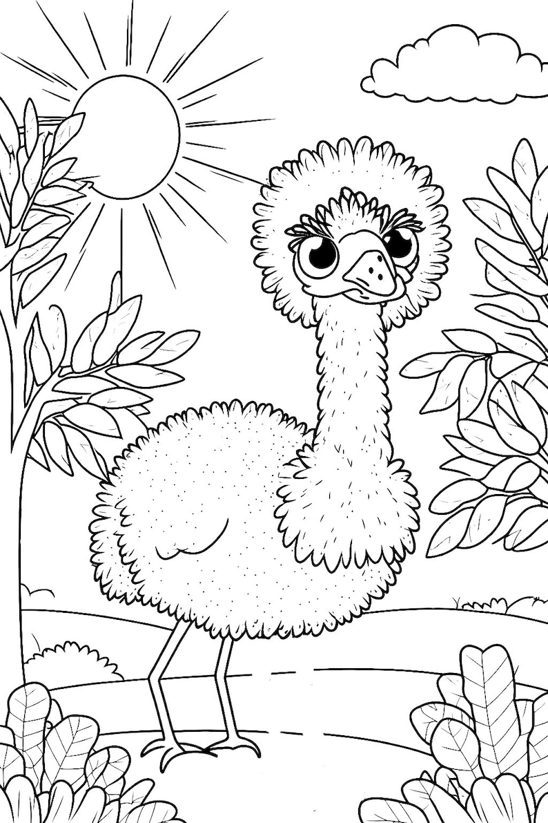 Animal Summer Coloring Pages for Kids, Animal Coloring Pages for Kids