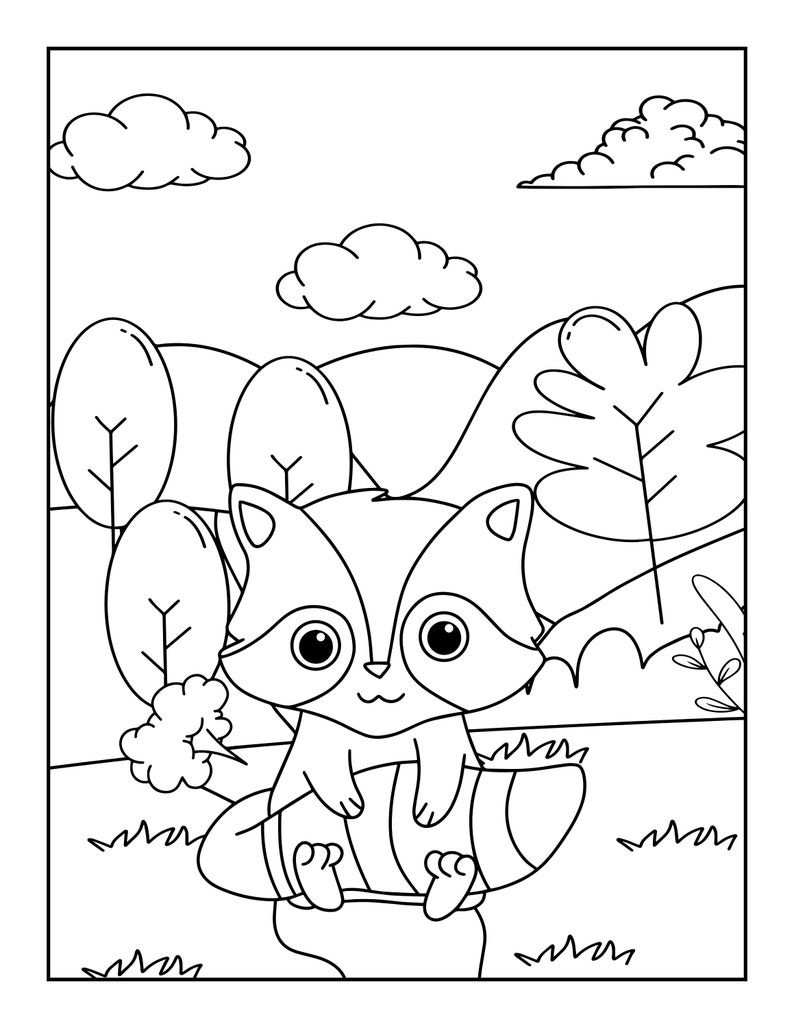 Cute Farting Animal Coloring Pages for Kids, Funny Farting Coloring