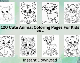 Cuteness Overloaded Kids Coloring Book : Cute Animal face with name quiz  coloring for 2-4 years old, Fun Learning with Coloring for Toddlers 6x9 27  Pages (Paperback) 