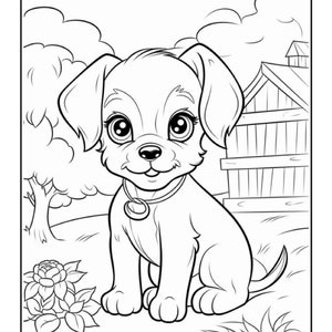 Cute Dog Coloring Pages for Kids, Dog Coloring Pages for Kids, Coloring