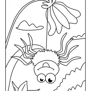 Bugs and Insects Coloring Pages For Kids, Bugs and Insects coloring book, coloring pages, coloring pages for, digital download, printable image 9