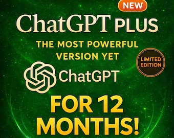 ChatGPT Plus (GPT-5) | PRIVATE 1 Year Subscription | Instant Delivery | Worldwide|
