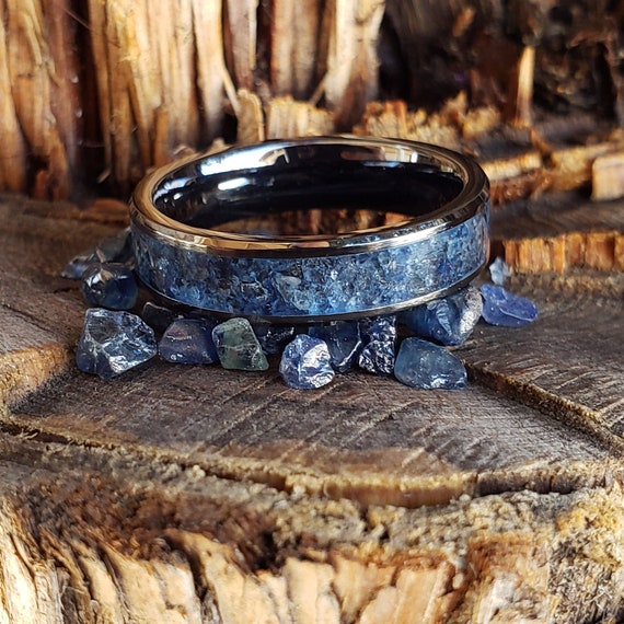 Sapphire inlay ring discount