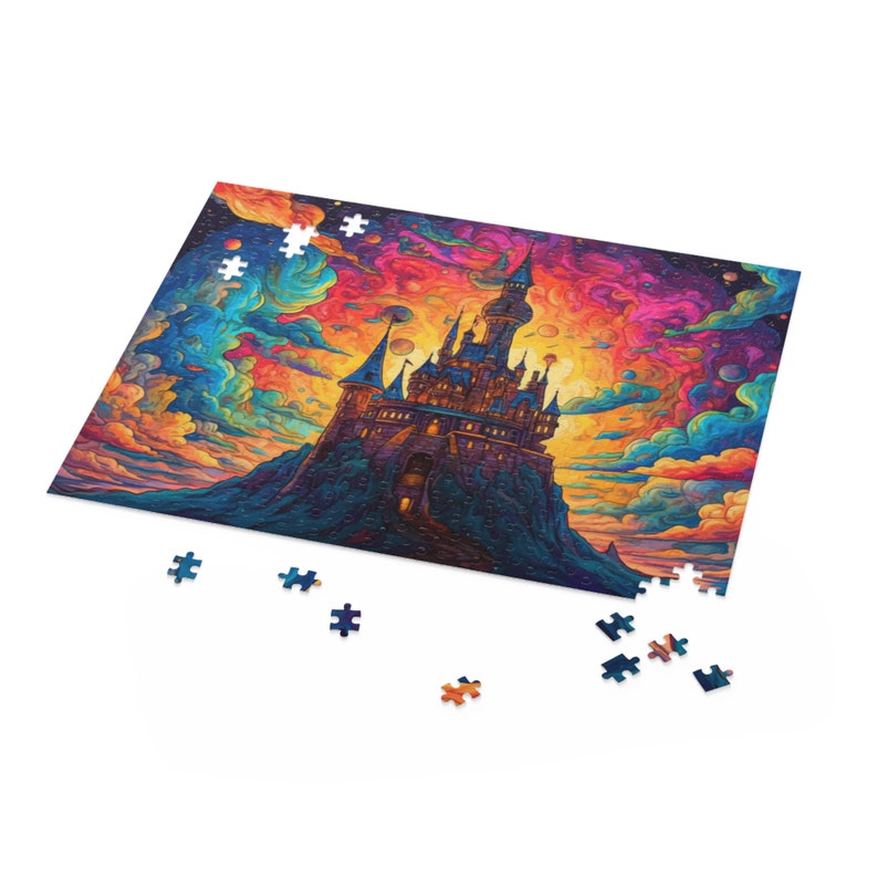 Jigsaw Puzzle Psychedelic Art Puzzle Trippy Artwork Puzzle Custom