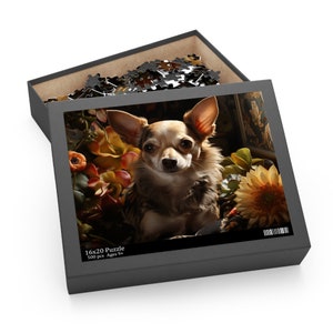 Chihuahua Puzzle, Puzzle of Dogs, Jigsaw Puzzle for Dog Owner, Chihuahua Lovers, Jigsaw Puzzles of Dogs, Dog Puzzles, Chihuahua Jigsaw