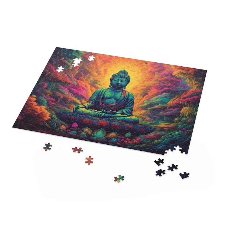 Psychedelic Buddha Puzzle Mindexpanding Jigsaw Art for Inner Harmony