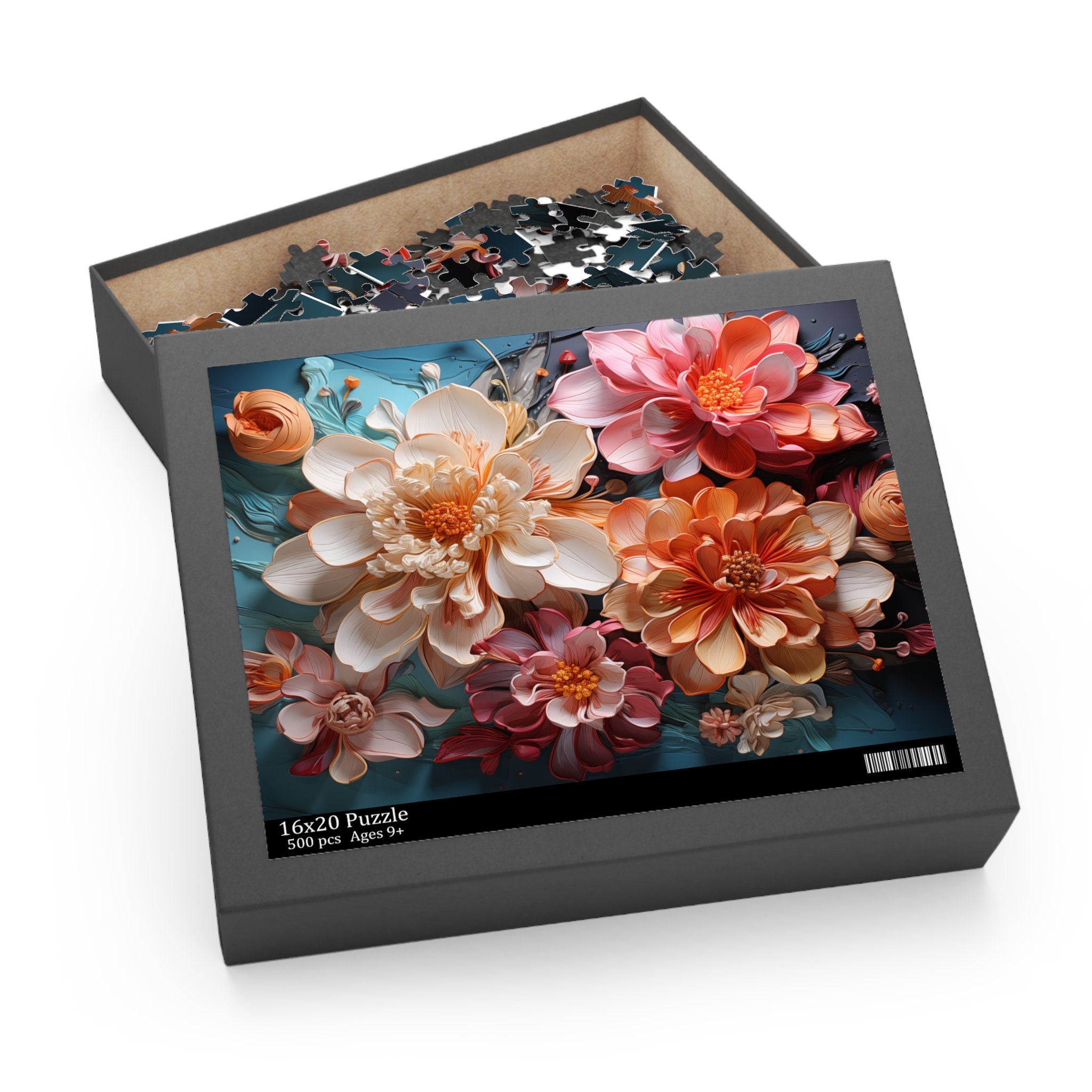 Puzzle floral floral, puzzles de fleurs, puzzle de fleurs, puzzle de jolies fleurs, puzzle cadeau, puzzle cadeau, puzzles