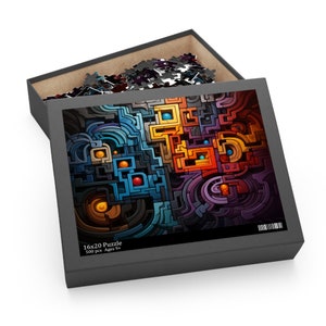 Shapeshifting Puzzle Art, Very Hard and Challenging Jigsaw Puzzle for Adults, Colorful Puzzle For Gift, Jigsaw Puzzle, Abstract Art Puzzle