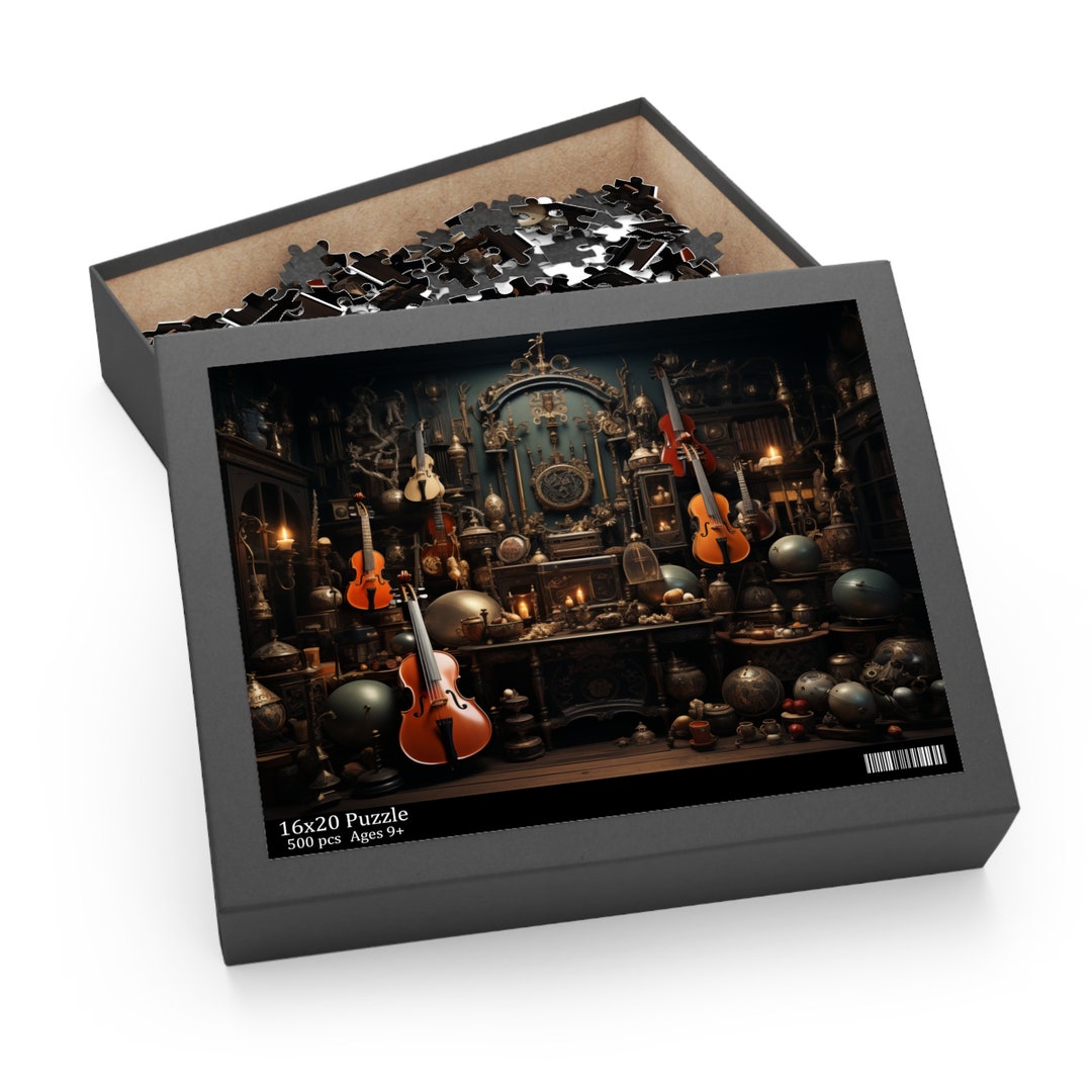 Musical Instruments Works Puzzle Musical Instrument Puzzle, Jigsaw Puzzle With Instruments, Abstract ...