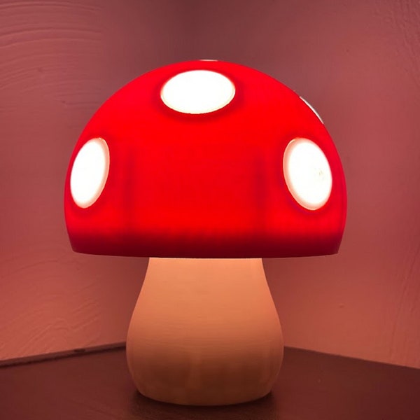 Red Mushroom Lamp