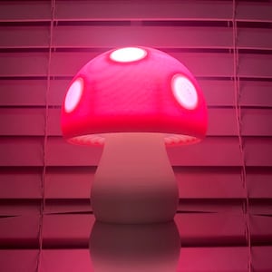 Pink Mushroom Lamp