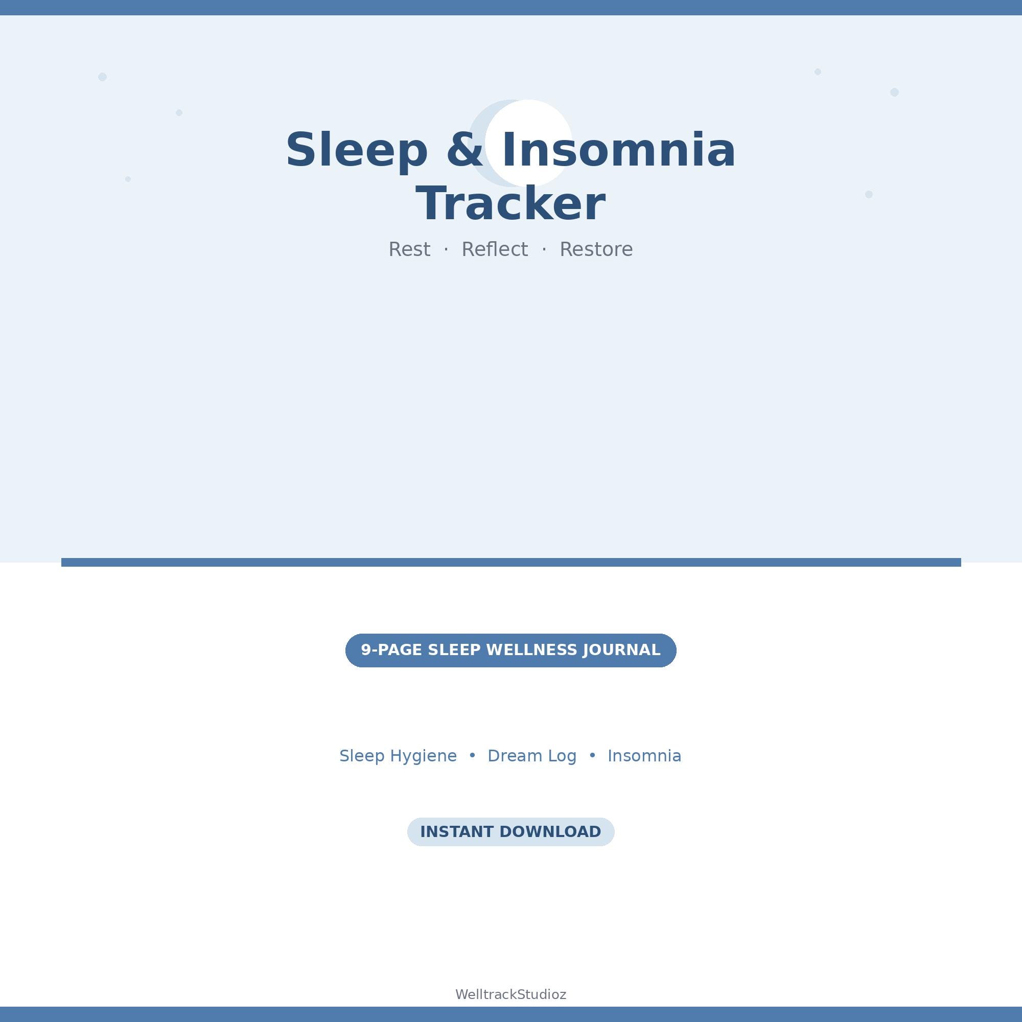 Sleep Tracker Printable With Insomnia Log Dream Journal and Sleep ...