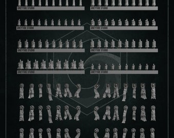 Candles and Seals from Eternal Pilgrims by Greytide Studios/ purity/ holy/ grimdark/ bits/ proxy/ kitbash/ mods/ sci-fi/ 40k/ marine