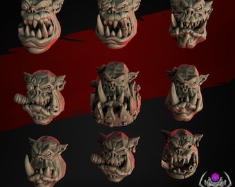 Ork bits and bases by EightLegsMiniatures/bitz/custom/weapons/kitbash/grimdark/wasteland/bases/sci-fi/mods/conversion/orcs/boyz/toppers