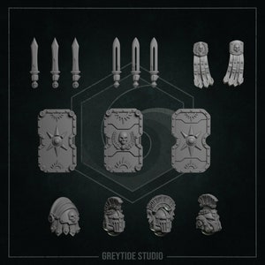 Roman Mod pack from Eternal Pilgrims by Greytide Studios/ roman theme/ bits/ kitbash/ legionnaire/ proxy/ grim dark/ sci fi