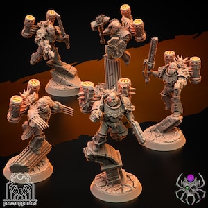 Lagartos de llamas Dragones voladores/Eightlegsminiatures/jetpacks/flying/salamander/space/marine/40000/bits/kitbash/melee/ranged/grimdark/bitz/