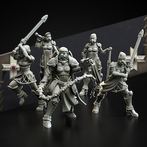 Widows of Regret/Eightlegsminiatures/sci-fi/grimdark/melee/battlesisters/war sisters/space nuns/sisters of battle/40000/imperial/squad/
