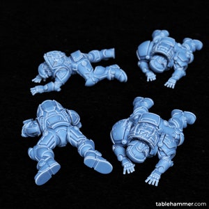 Marine Corpses by Tablehammer/ bodies/ casulties/ / grimdark/ scatter/ basing/ kitbash/ terrain/ proxy/ dead and wounded/