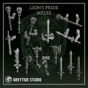 Melee Weapons/Lion&#39;s Pride/Greytide studios/40000/grimdark/sci fi/dark templar/proxy/kitbash/mods/custom/bits/1 page rules/conversion/bitz