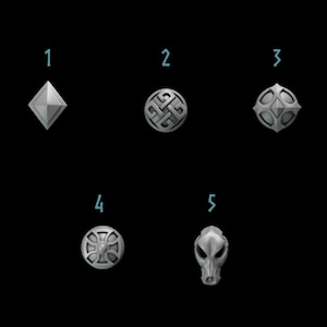Chest Decorations from Primal Hounds by Greytide Studio / bits / grimdark / kitbash / conversion
