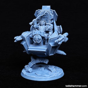 Dwarf King on Battle Throne by Tablehammer/ space dwarves//squat/hero/grimdark/future/sci-fi/modular/kitbash/leader/proxy/1 page rules/